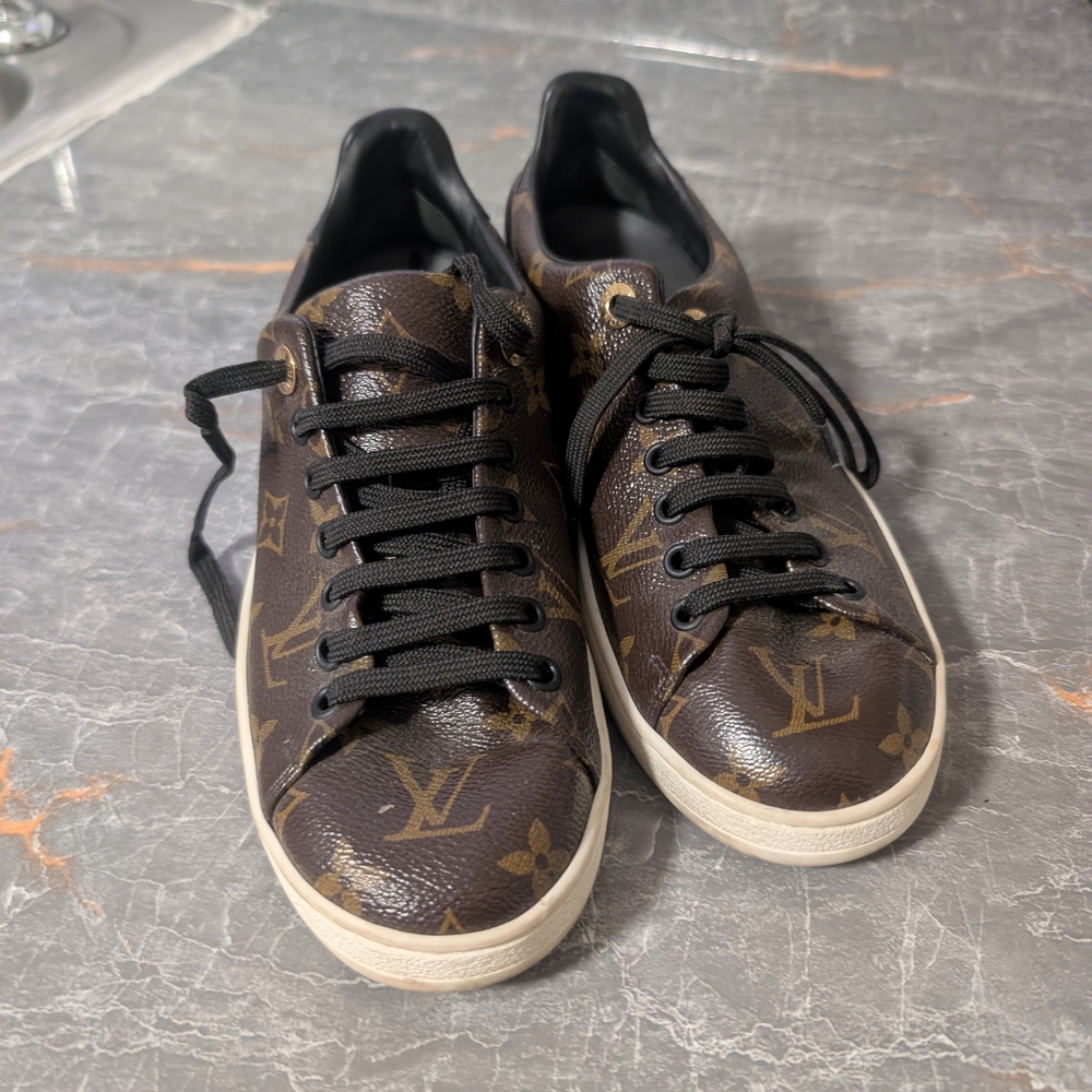 Louis Vuitton Brown Monogram Woman Sneakers